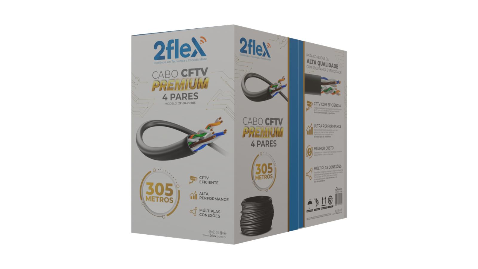 Cabo CFTV PREMIUM 4 Pares