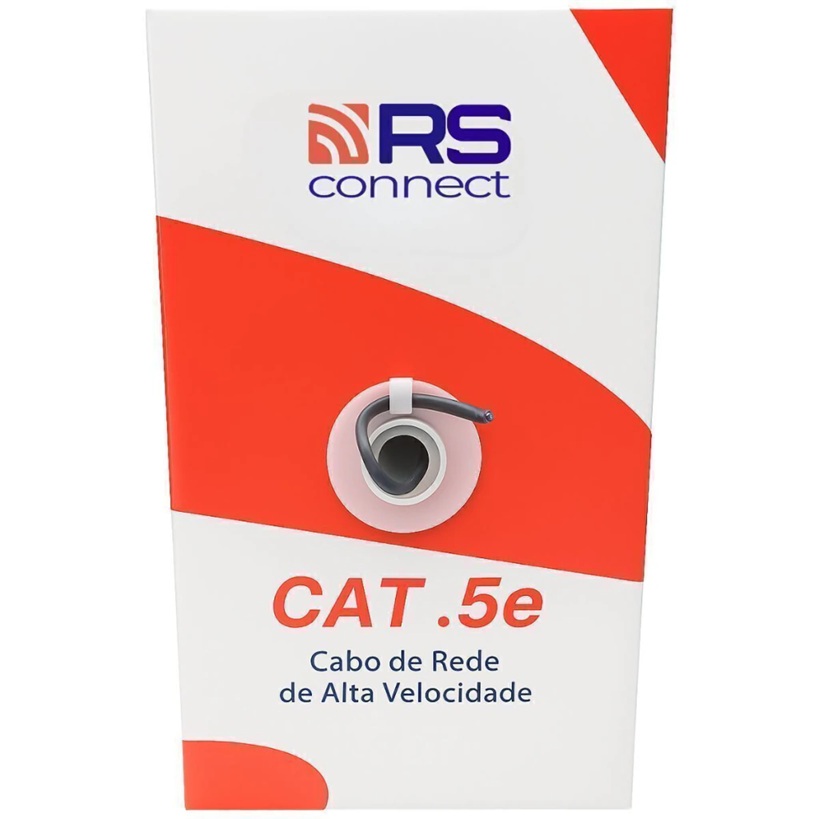 CABO DE REDE CAT5e 4P PRETO 305M - RSCONNECT