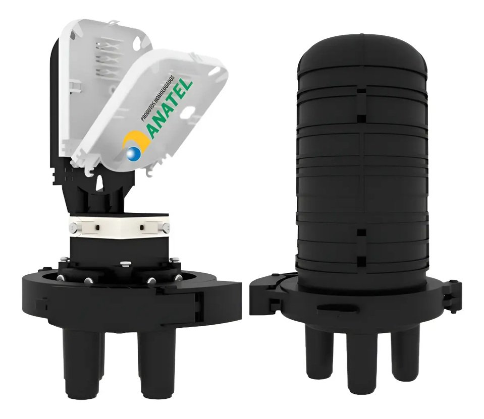 CEO CAIXA DE EMENDA ÓPTICA MINI 12FO SVT 2FLEX