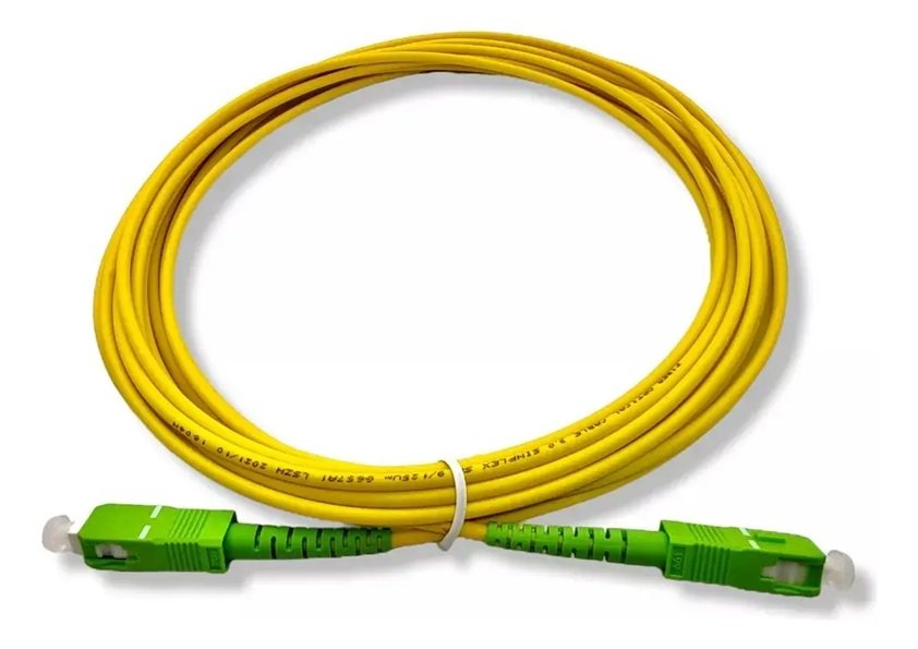 CORDAO OPTICO SIMPLEX SC/APC- SC/APC SM 3MM 2,5 MTS