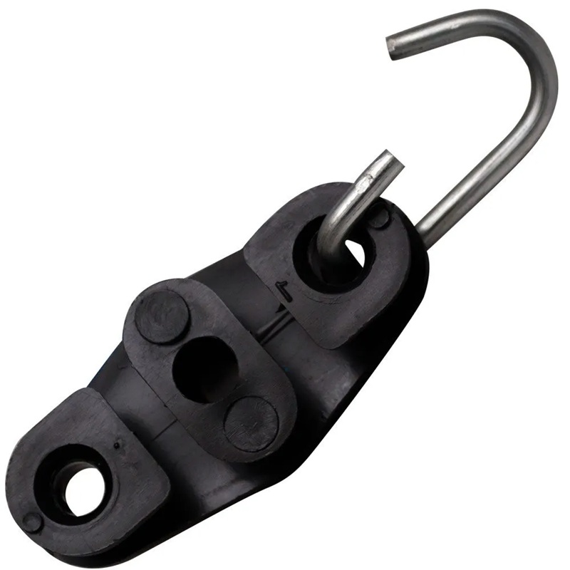 ESTICADOR CABO DROP TIPO 8 COM GANCHO CURTO PRETO