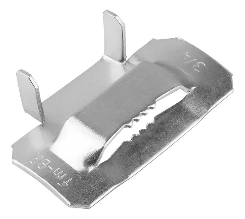 FECHO DENTADO 3/4 DE AÇO INOX PARA FITA DE AÇO