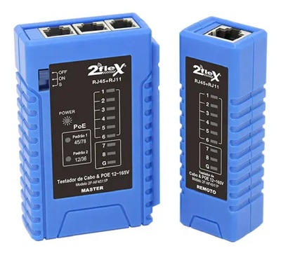 TESTADOR DE CABO RJ 45/11 COM POE