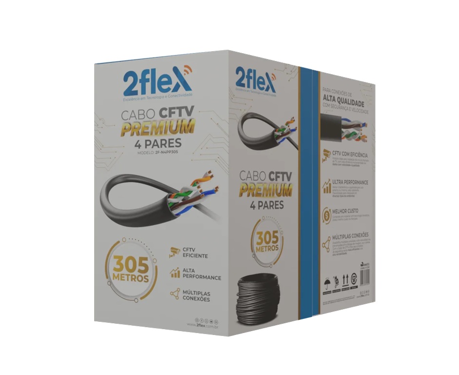 Cabo CFTV PREMIUM 4 Pares
