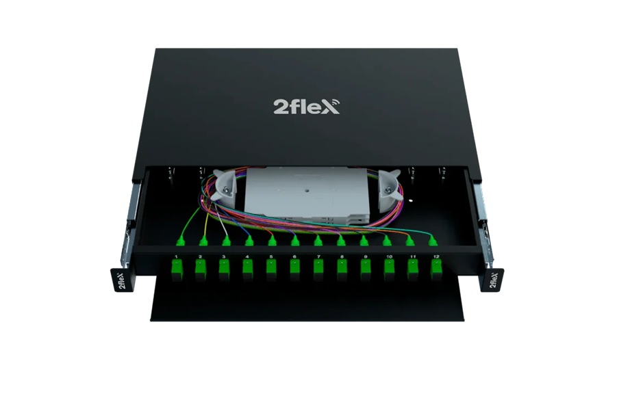 DIO - DISTRIBUIDOR INTERNO ÓPTICO 12FO SC/APC - 2FLEX